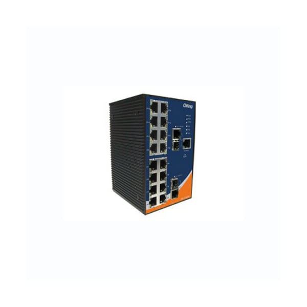 Oring Networking Rugged 16x 10/100TX (RJ-45) + 2x 100/1000 Combo (SFP/RJ-45), IES-3162GC IES-3162GC - main